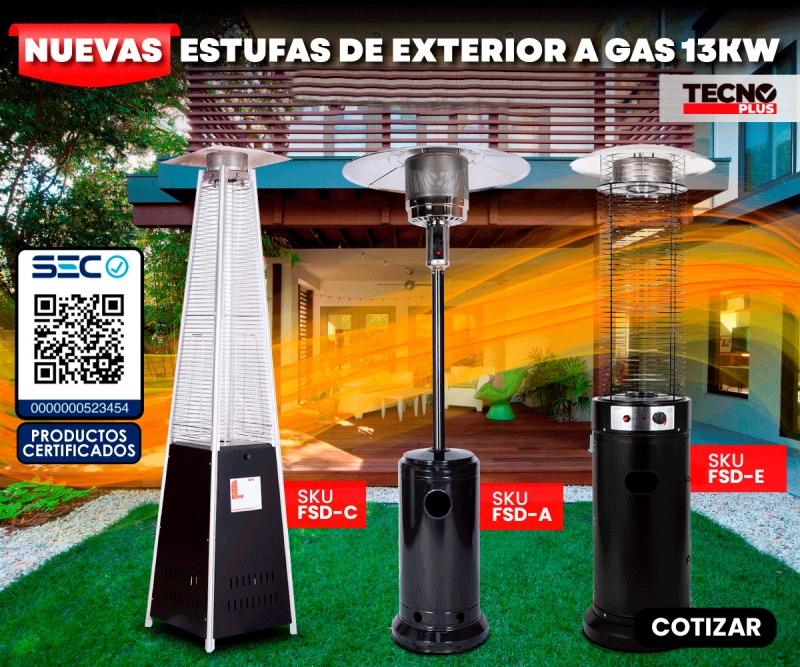 NUEVAS ESTUFAS A GAS TECHNOPLUS